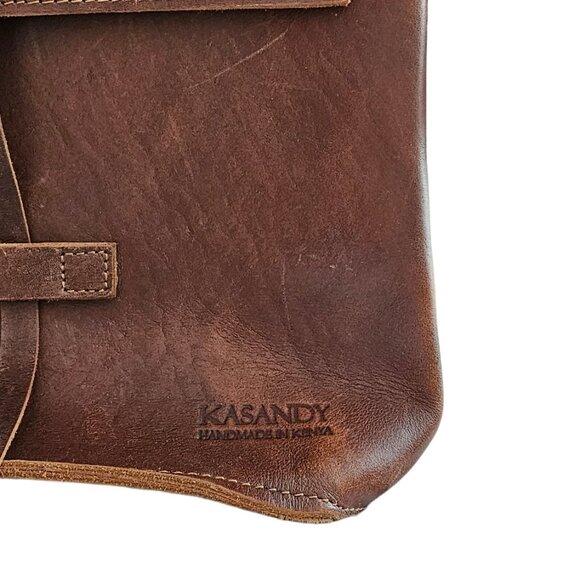 Kasandy Backpack Brown Leather Western Cowgirl Elephant Ethical Fair Trade - Picture 6 of 15